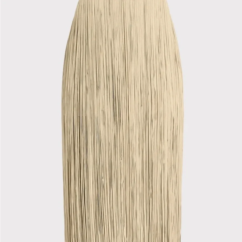 CONTOUR BUST METALLIC FRINGE GOWN Herve Leger Gold NWT - Picture 2 of 7